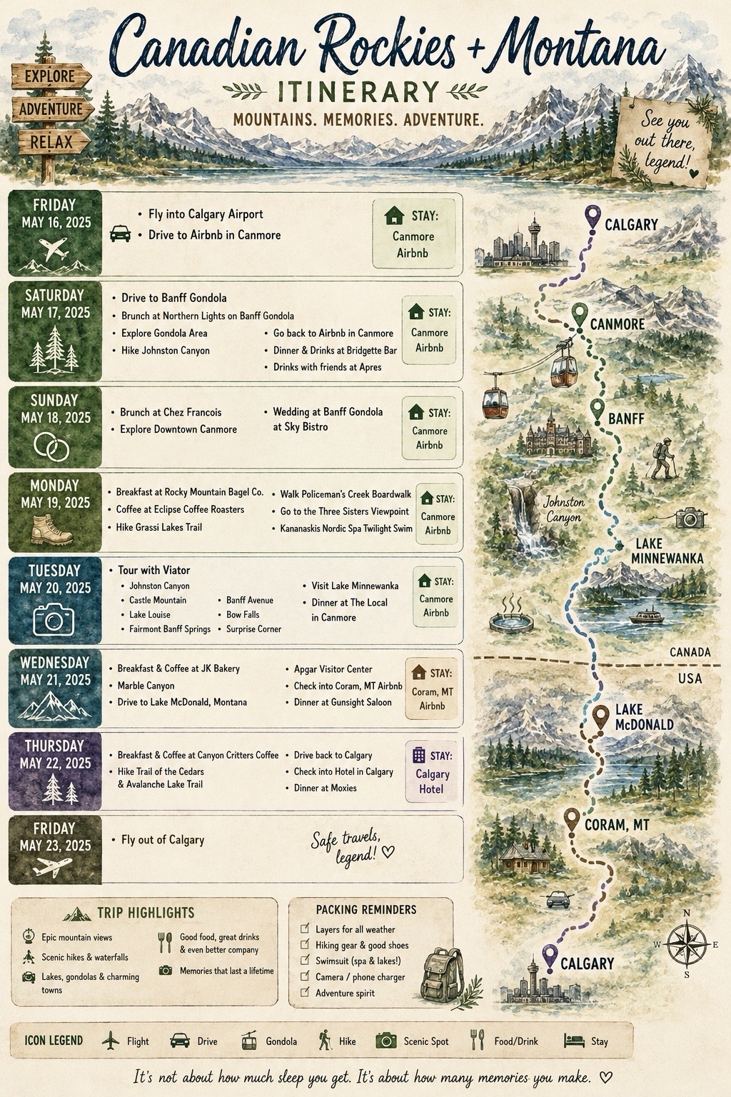Exploring Banff, Canmore & Montana: Our Travel&nbsp;Itinerary